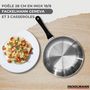 Voir la diapositive 2 : Fackelmann Set 1 poêle 28 cm 3 casseroles 12 16 et 20 cm en inox et 6 ustensiles Fackelmann Geneva