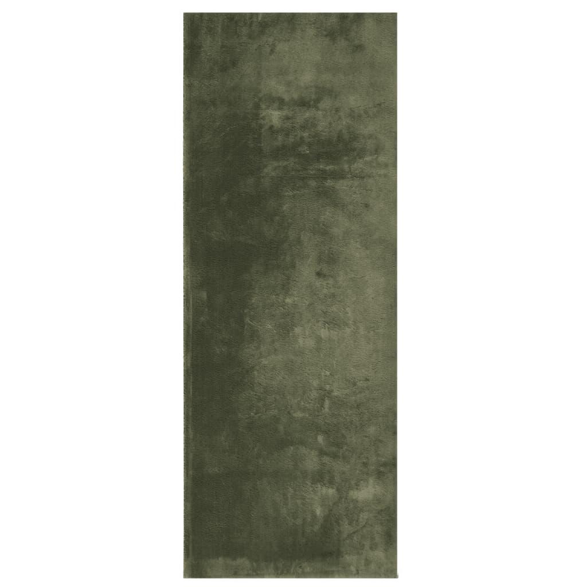 Voir la diapositive 2 : VIDAXL Tapis HUARTE a poils courts doux et lavable vert foret 80x200cm