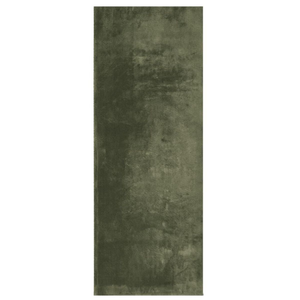 VIDAXL Tapis HUARTE a poils courts doux et lavable vert foret 80x200cm