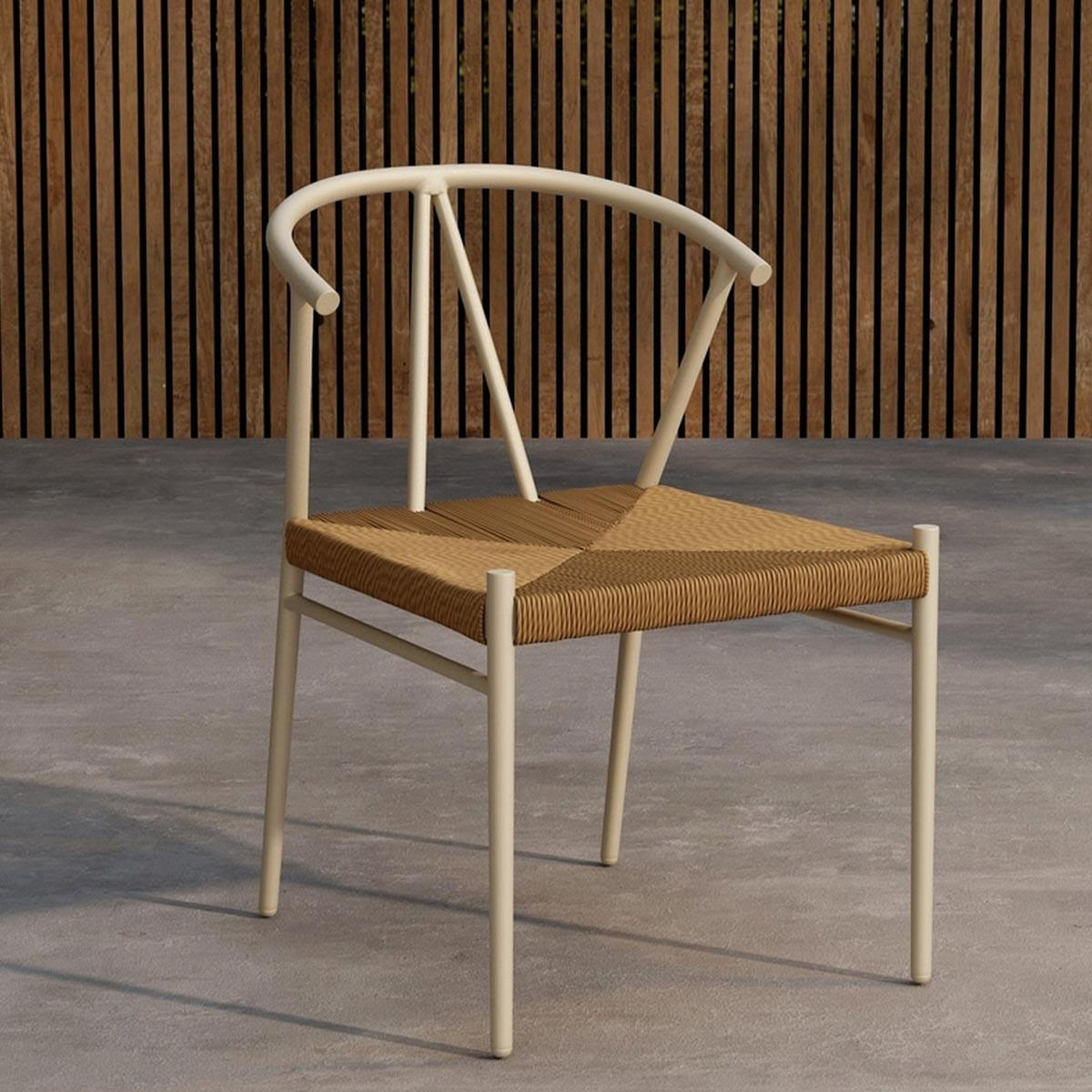 Paris Prix Chaise en Rotin  Alfons  72cm Beige