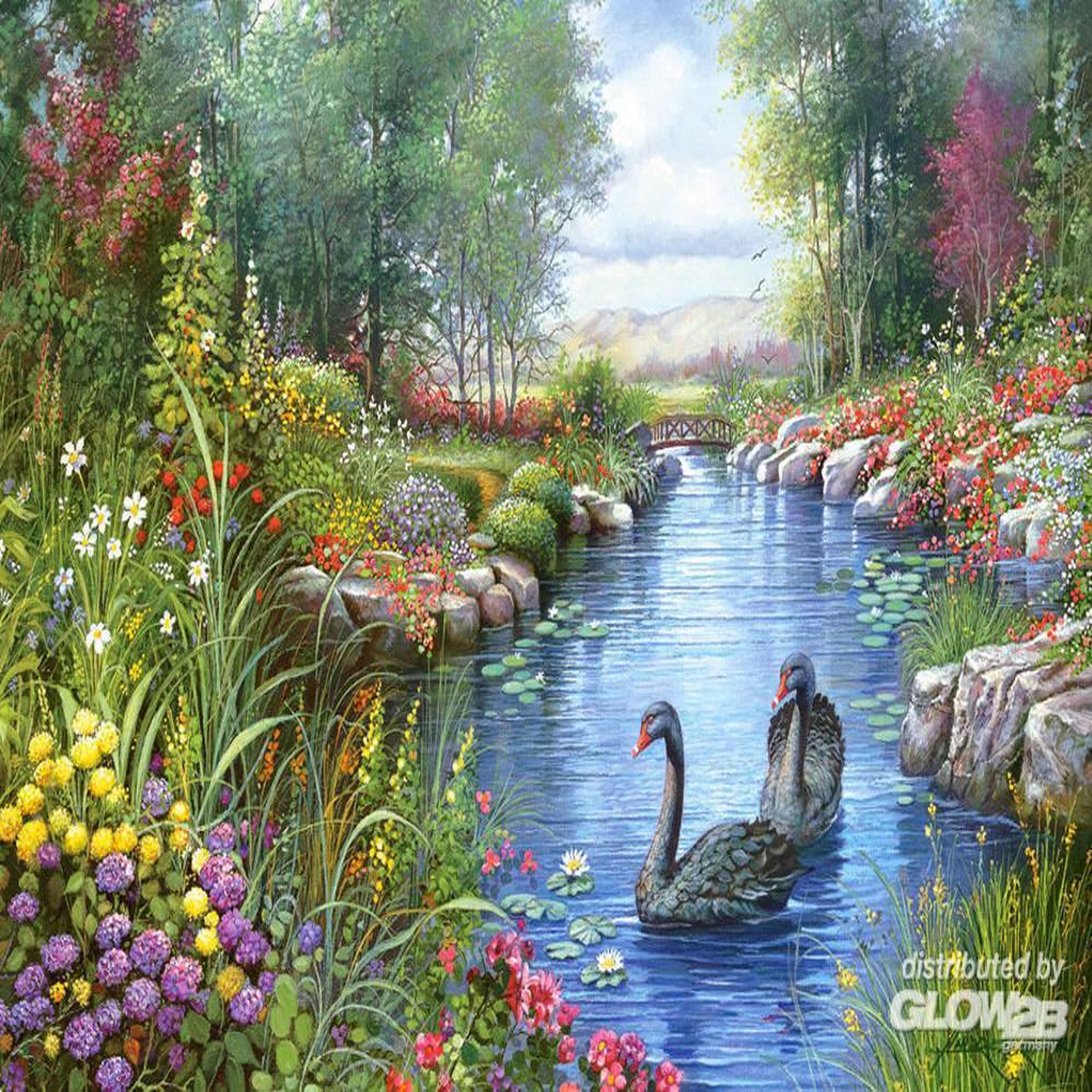 Castorland Puzzle 1500 pièces - andres orpinas : les cygnes noirs