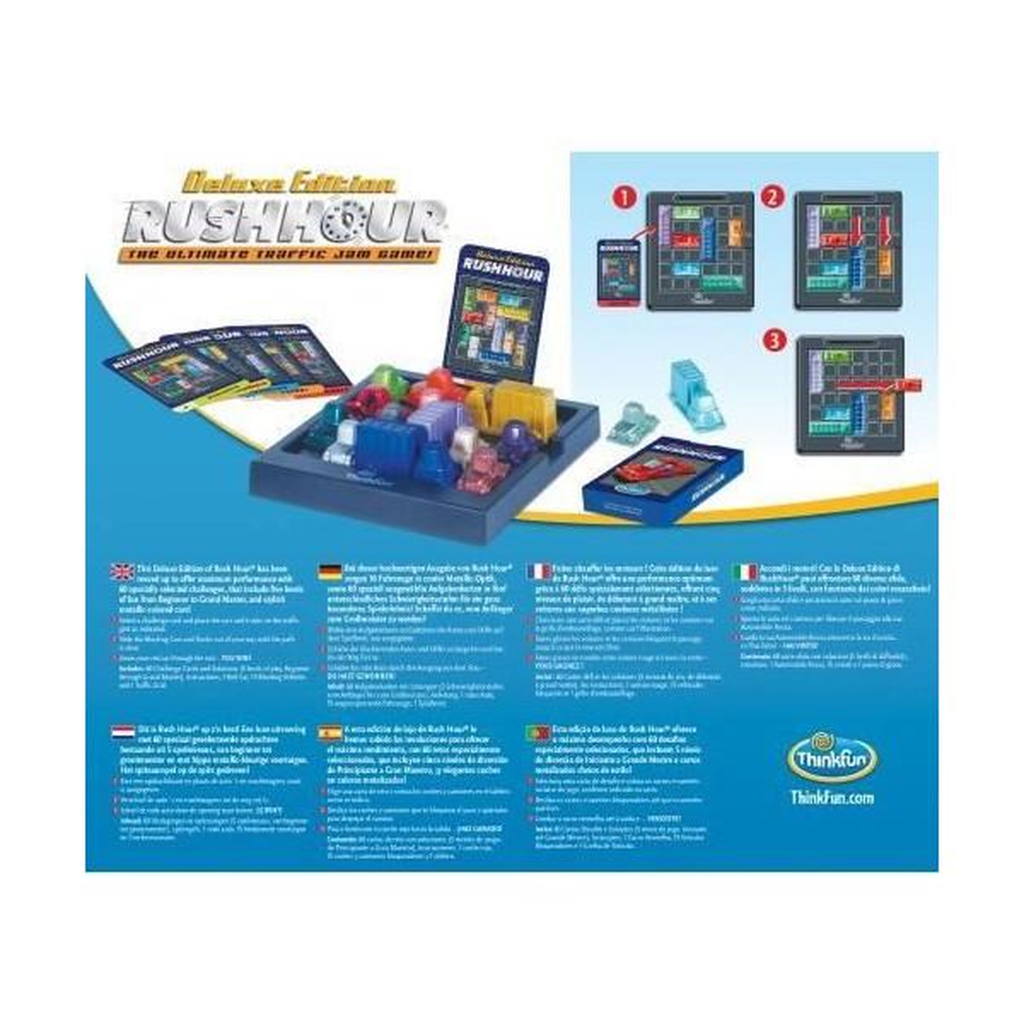 Voir la diapositive 4 : RAVENSBURGER Rush hour deluxe - ravensburger - casse-tete think fun - 60 défis 5 niveaux - des 8 ans