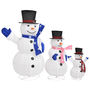 Voir la diapositive 4 : VIDAXL Decoration de Noël Figurines de famille Bonhomme de neige a LED