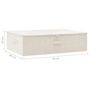 Voir la diapositive 6 : VIDAXL Boîte de rangement Tissu 70x40x18 cm Creme