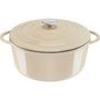 Voir la diapositive 1 : TEFAL Cocotte Fonte LOV faitout 29cm beige