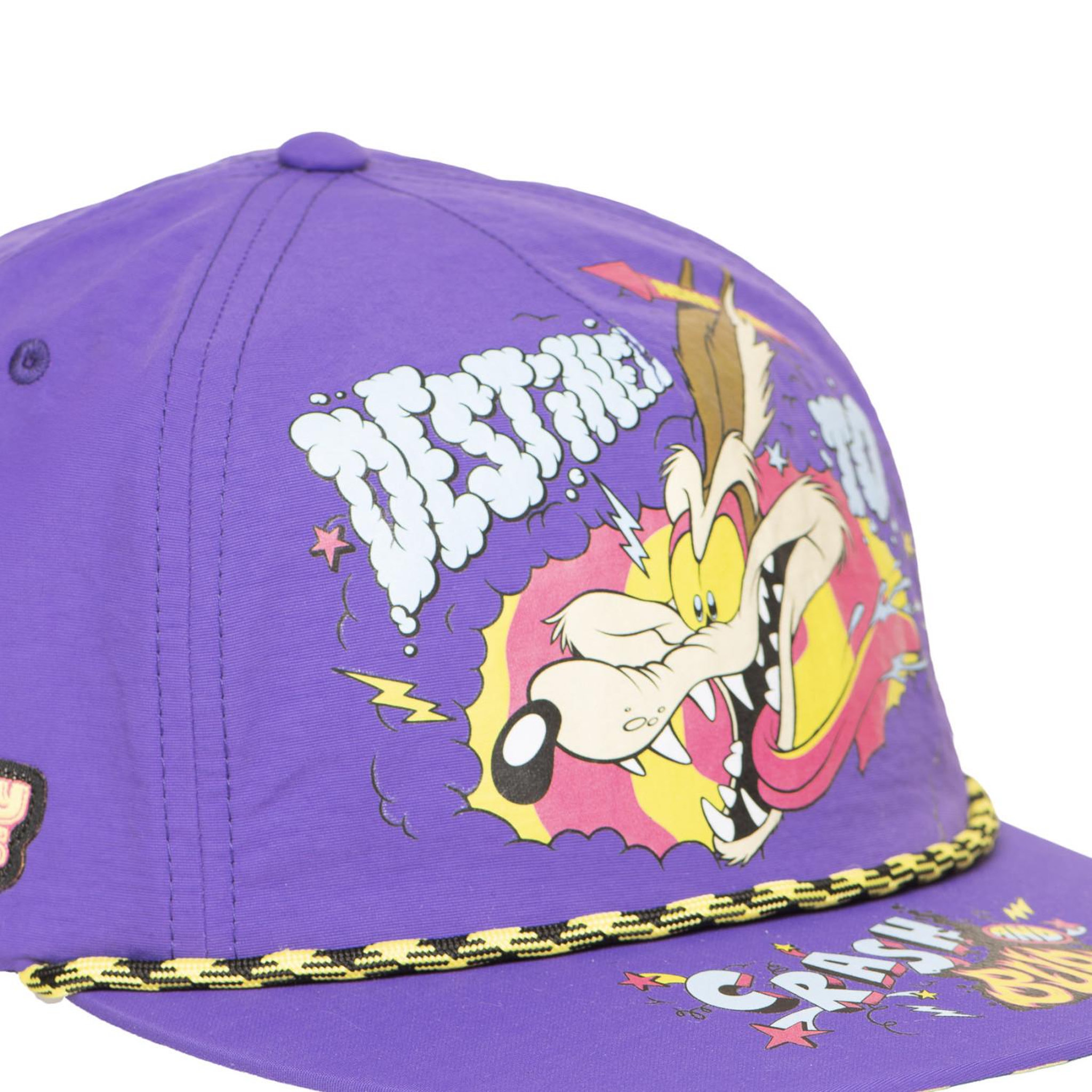 Voir la diapositive 3 : CAPSLAB Casquette flat avec cordelette looney tunes destined to crash