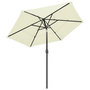 Voir la diapositive 3 : VIDAXL Parasol de jardin a 3 niveaux avec mat en aluminium sable 2,5 m