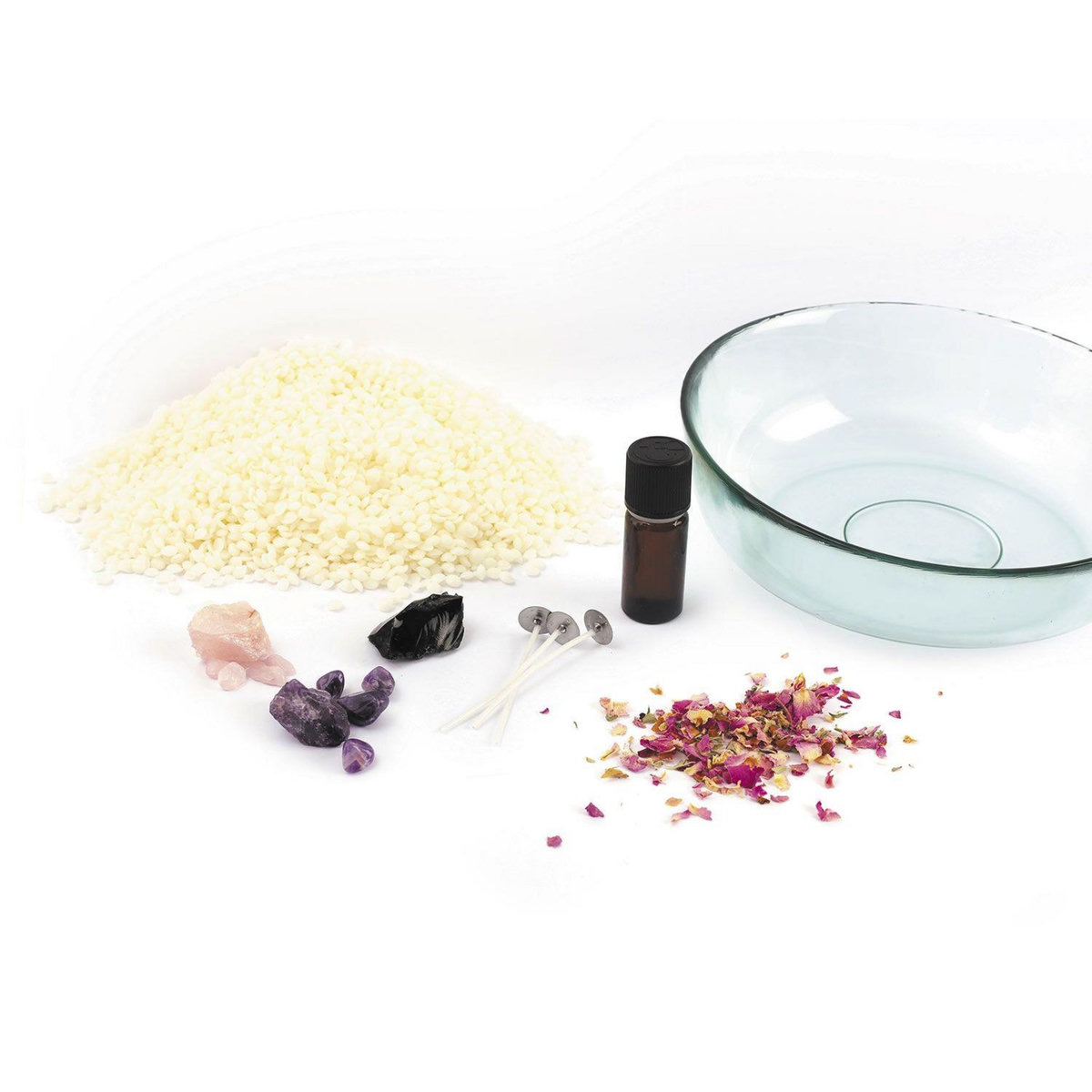 Graine créative Bougie lithothérapie à faire soi-même