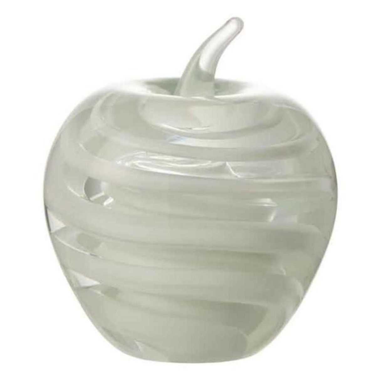 Paris Prix Presse-Papier Pomme Design  Verre  12cm Blanc