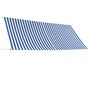 Voir la diapositive 3 : VIDAXL Auvent retractable 350x150 cm Bleu et blanc