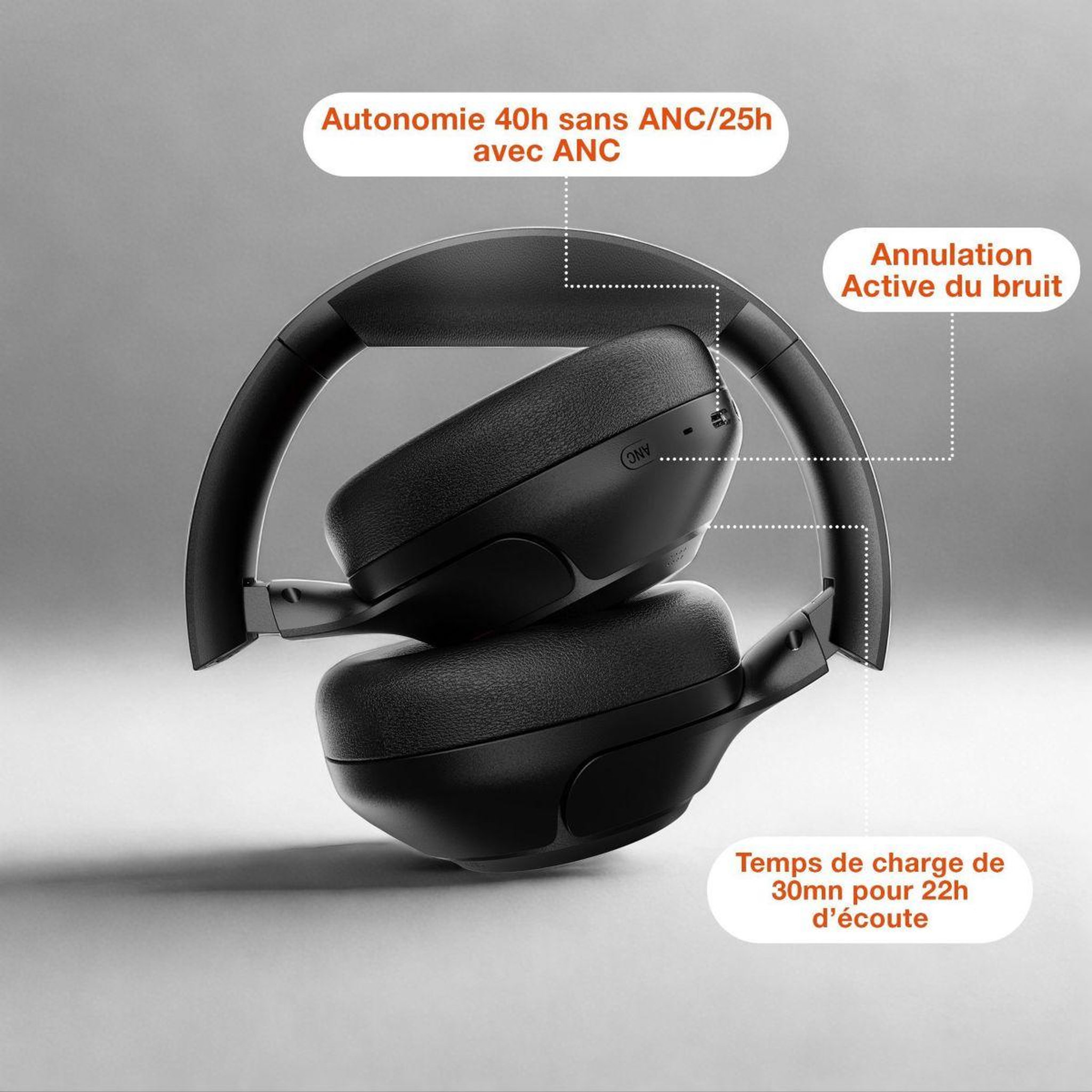 Voir la diapositive 4 : ESSENTIEL B Casque ab1070 bluetooth nc