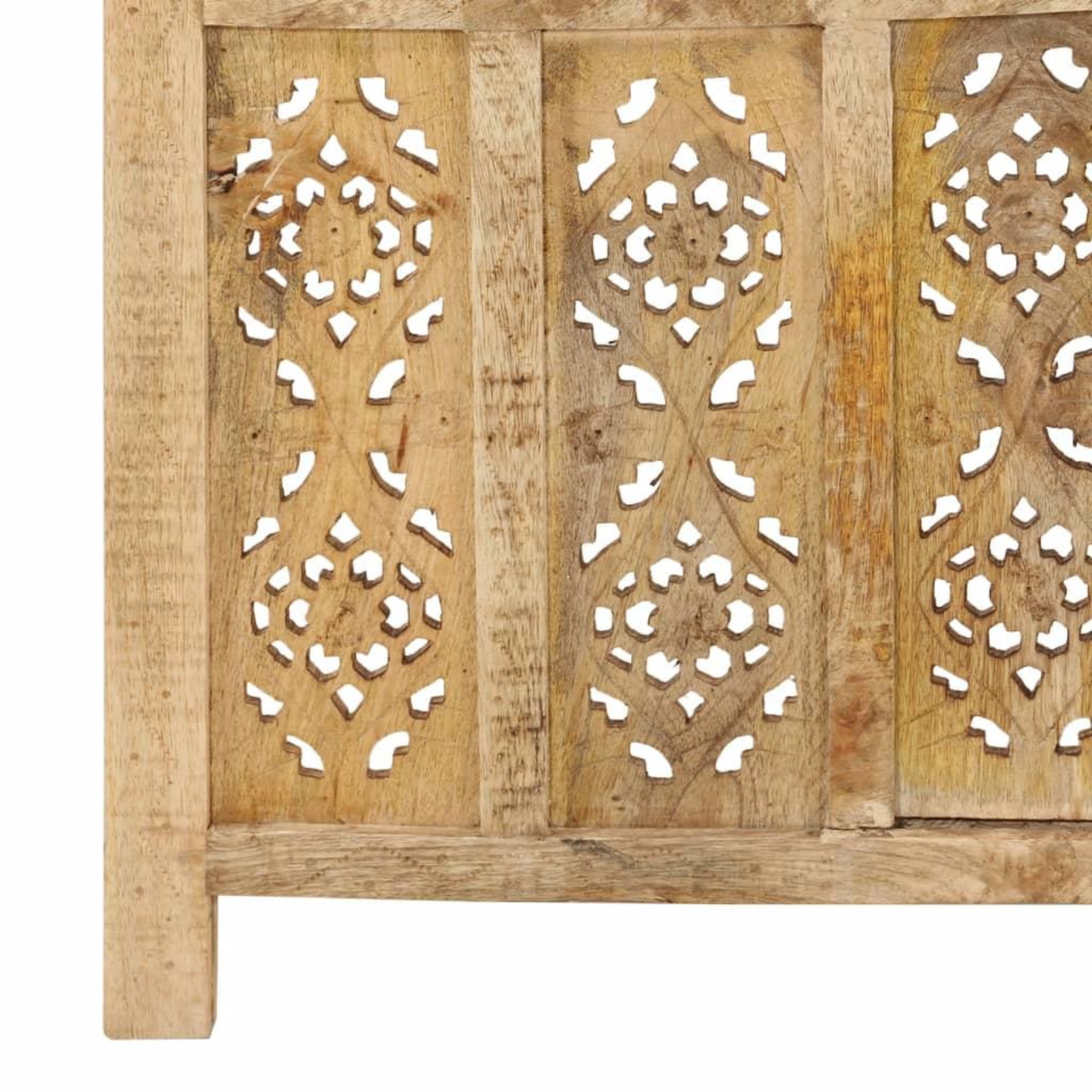 Voir la diapositive 5 : VIDAXL Cloison de separation 5 panneaux 200x165 cm Bois de manguier