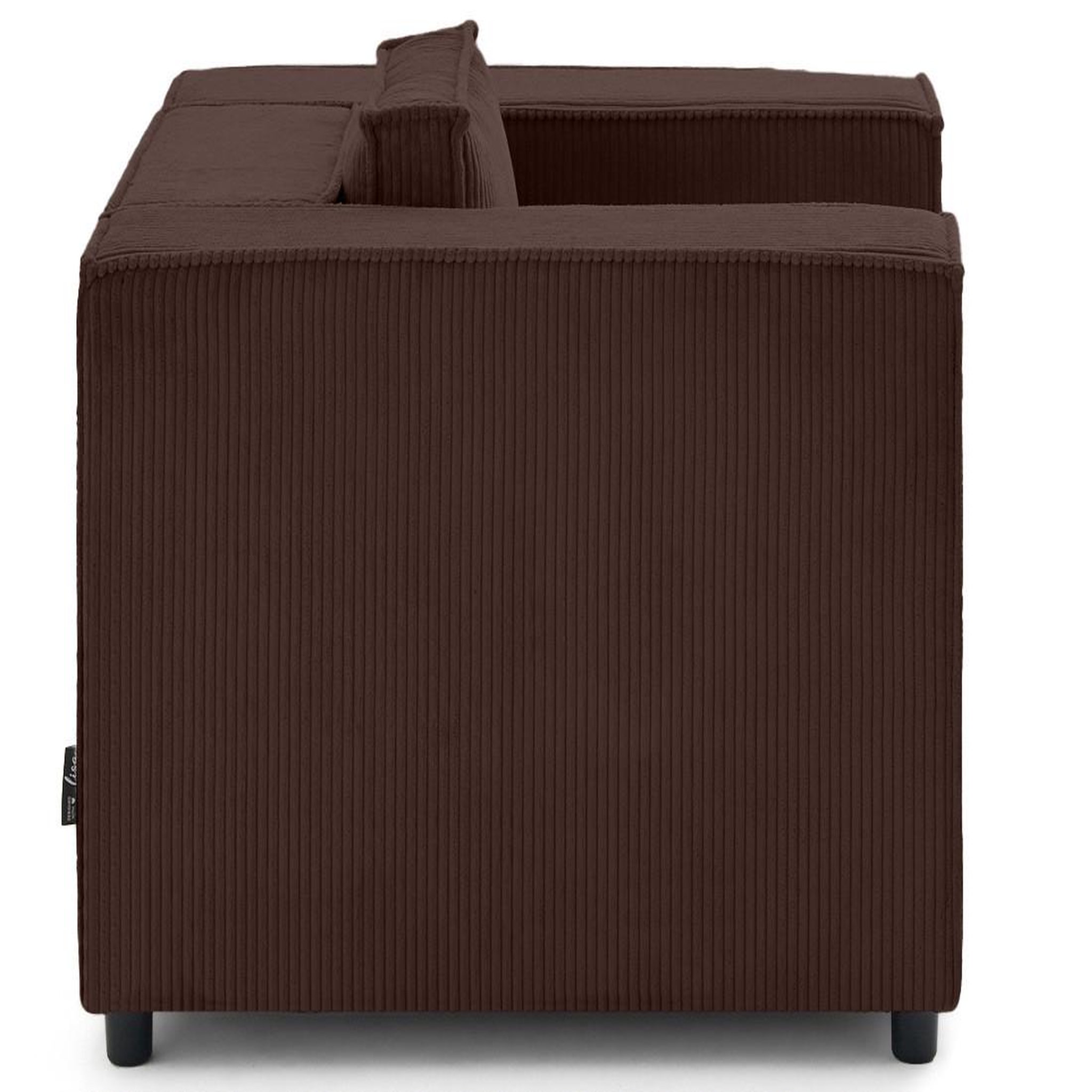 Voir la diapositive 3 : LISA DESIGN Stella - fauteuil en velours côtelé