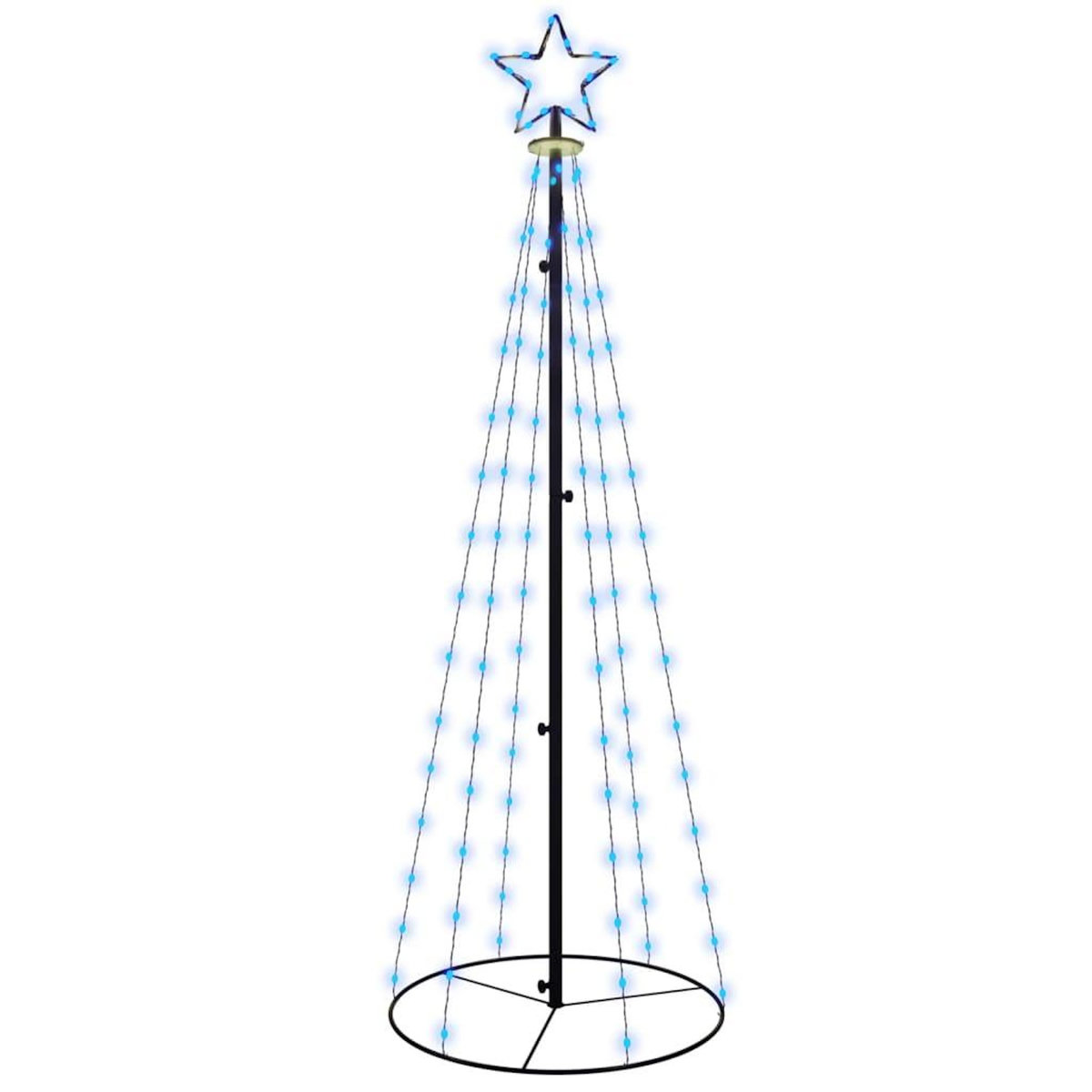 VIDAXL Arbre de Noël cone 108 LED Bleues 70x180 cm