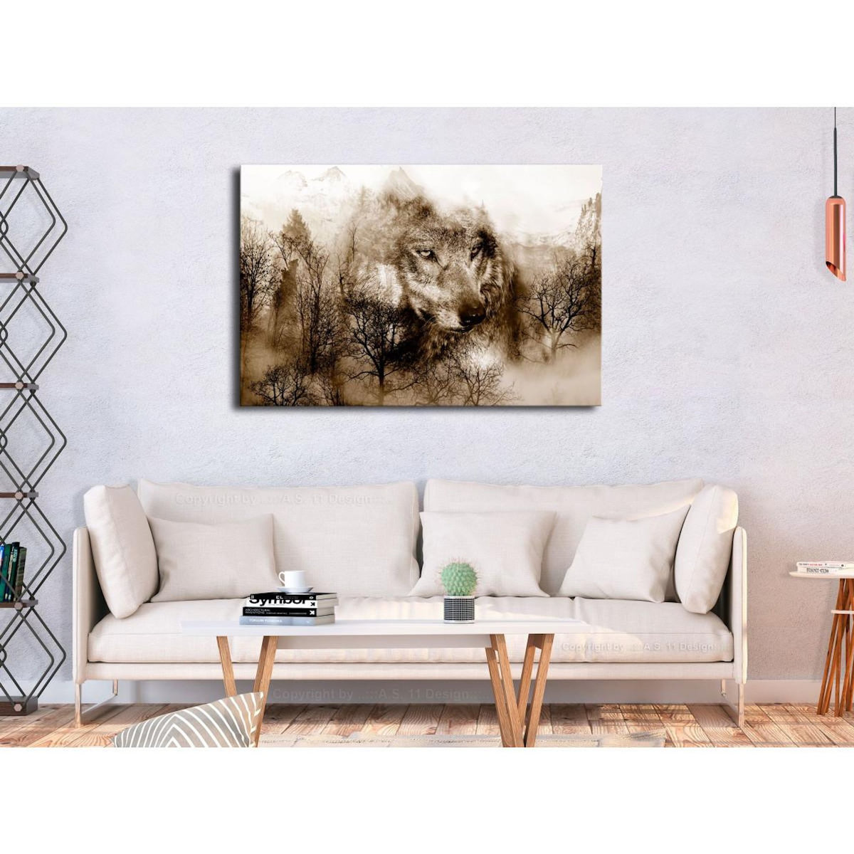 Paris Prix Tableau Imprimé  Mountain Predator Wide Brown