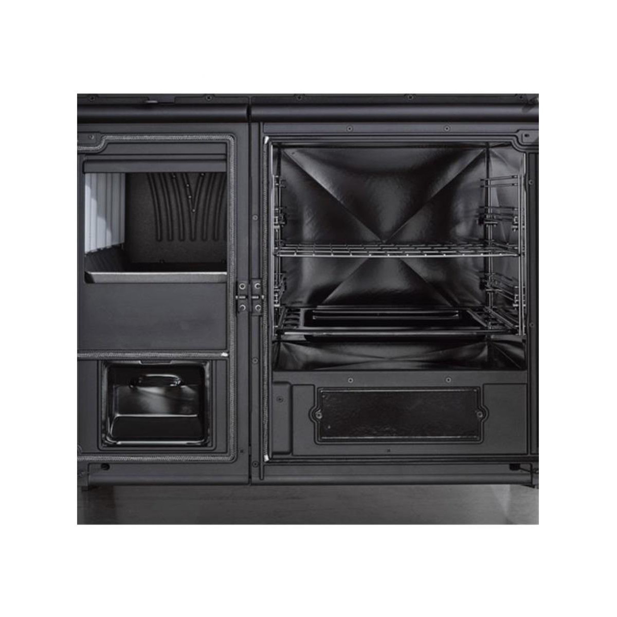 Voir la diapositive 4 : NORDICA EXTRAFLAME Cuisinière à bois 8.7kw bordeaux - 7018000