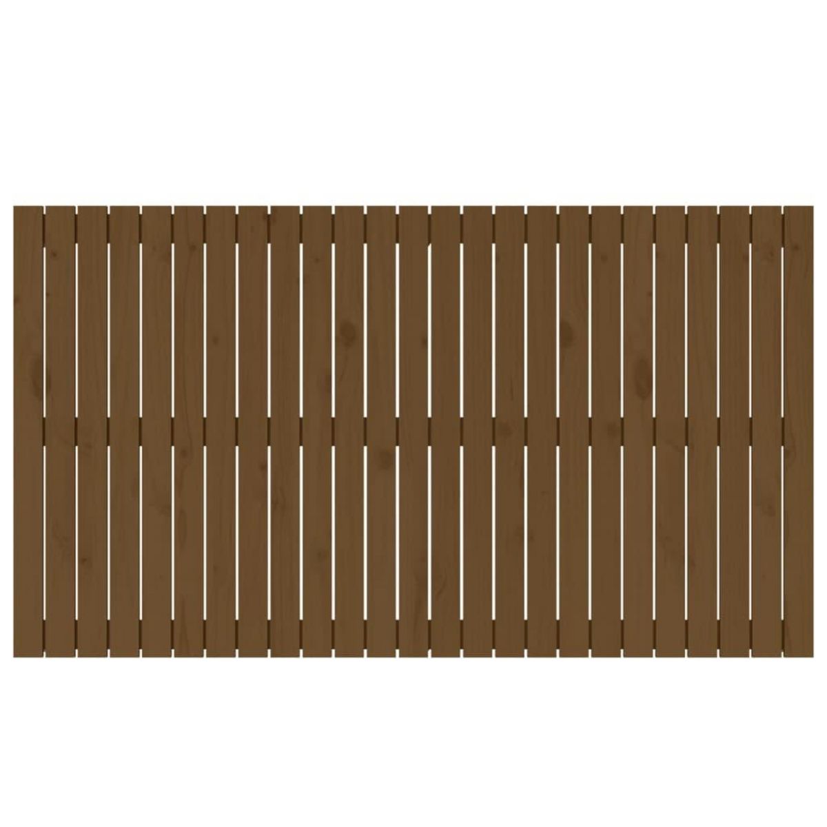 VIDAXL Tete de lit murale Marron miel 159,5x3x90 cm Bois massif de pin