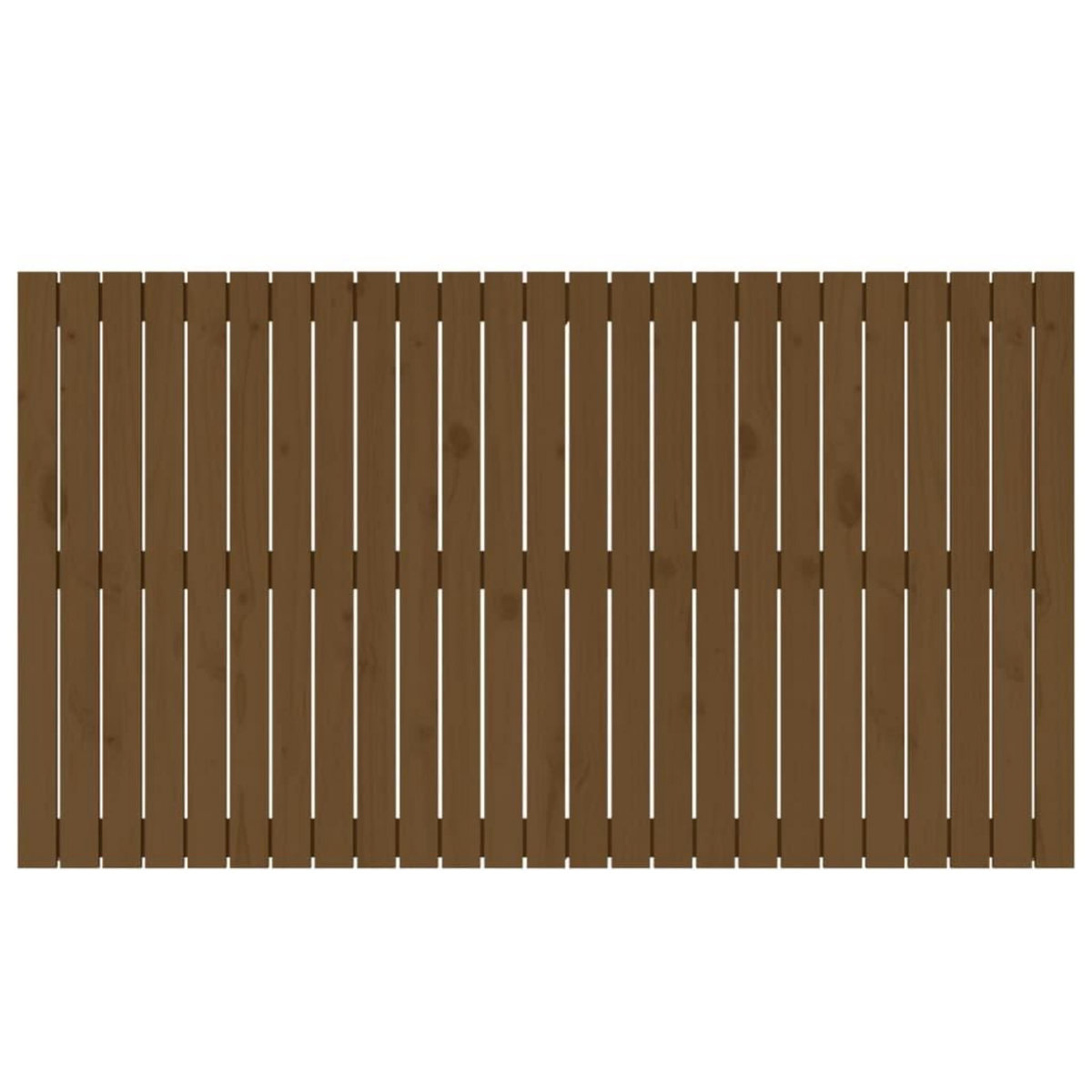 VIDAXL Tete de lit murale Marron miel 159,5x3x90 cm Bois massif de pin