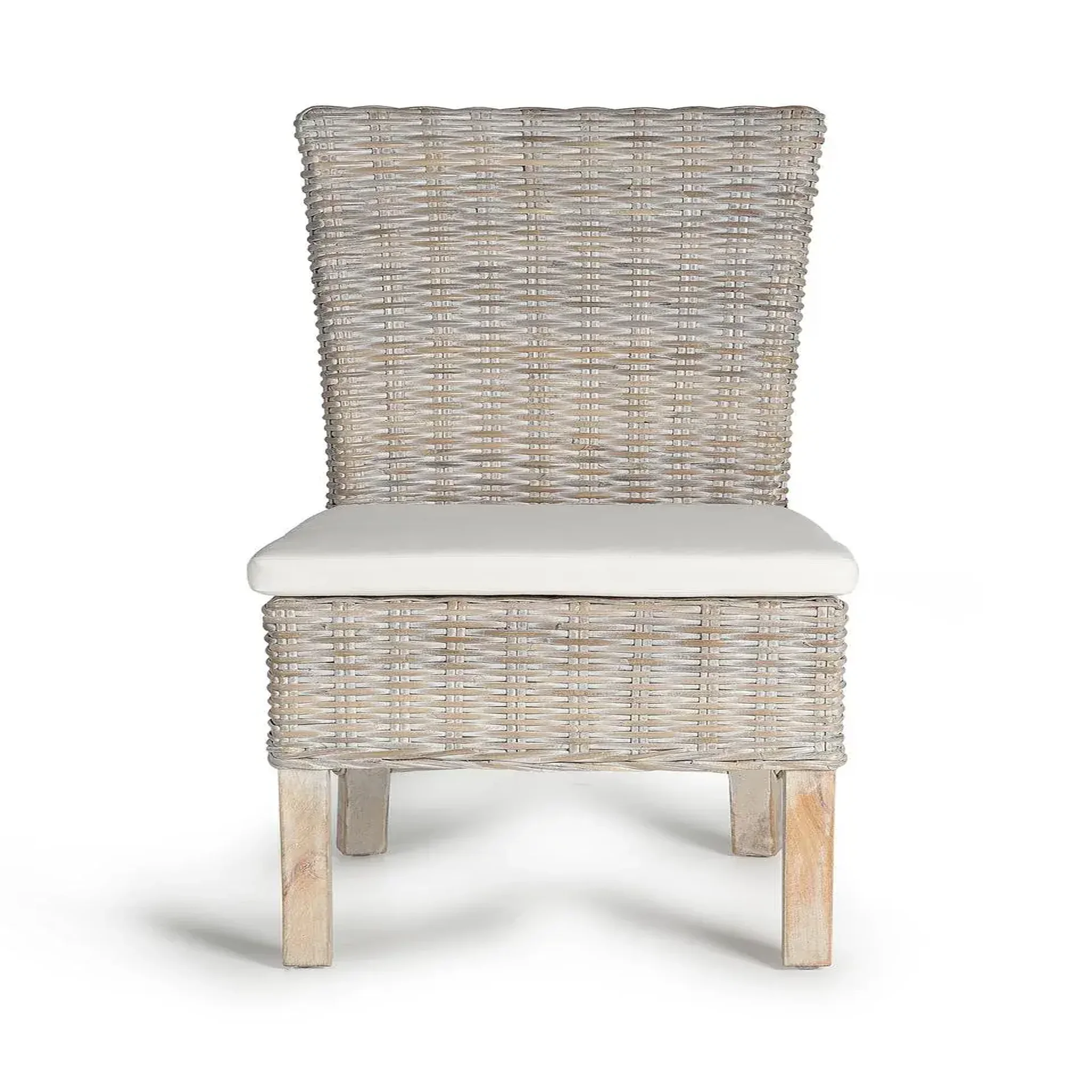 Voir la diapositive 2 : GINER Y COLOMER SL Lot de 2 chaises de rotin naturel 47 cm style méditerranéen