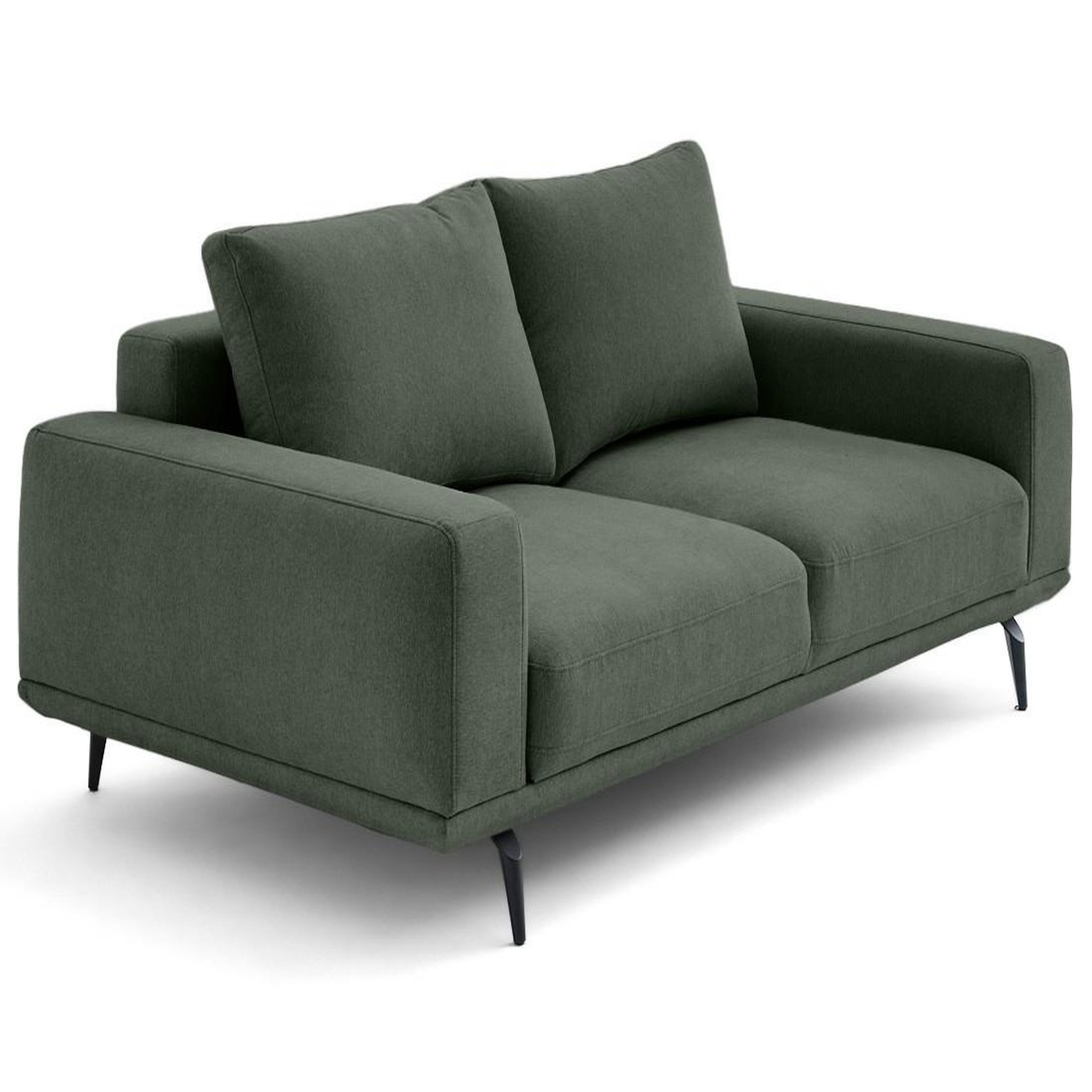 Voir la diapositive 5 : LISA DESIGN Vicence - canapé droit 2 places en tissu