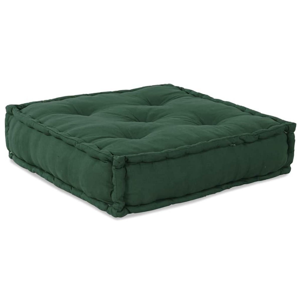 VIDAXL Pouf modulaire vert 70x70x36 tissu