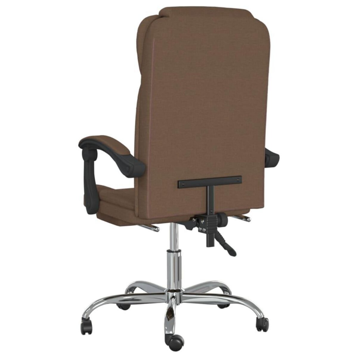 VIDAXL Fauteuil inclinable de bureau Marron Tissu