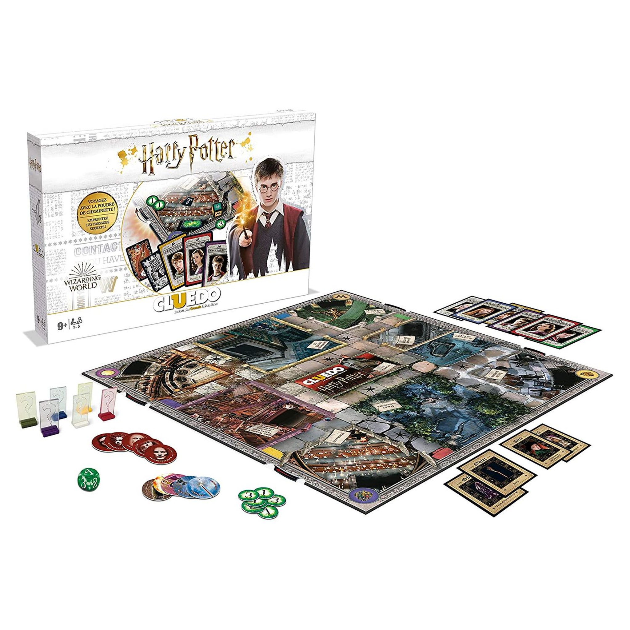 Voir la diapositive 2 :  WINNING MOVES Jeu Cluedo Harry Potter - Pack Blanc