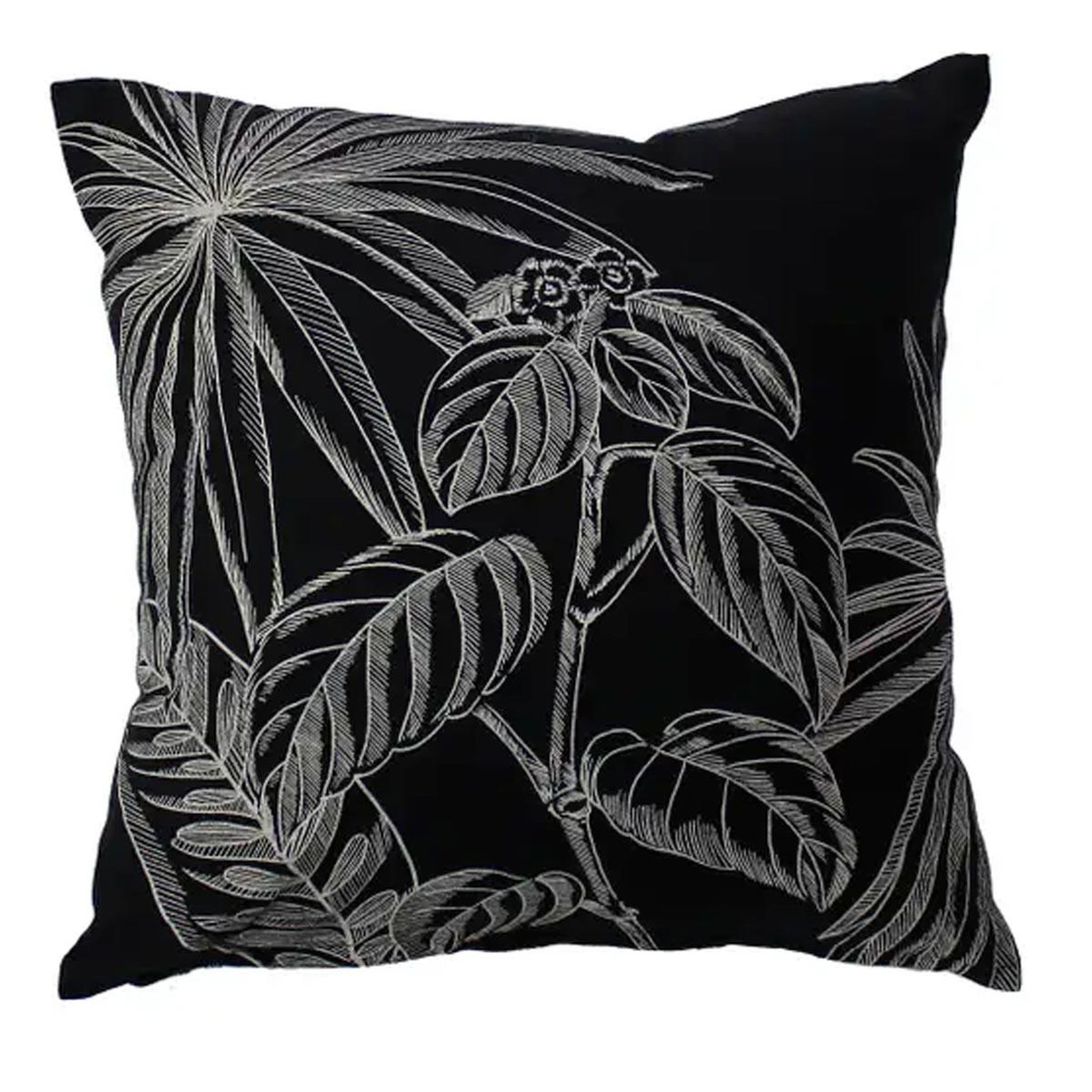 Voir la diapositive 2 : ENJOY HOME Coussin déco imprimé  mambo  40x40cm noir