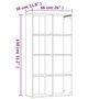 Voir la diapositive 6 : VIDAXL Bibliotheque/Buffet Chene fume 66x30x130 cm Bois d'ingenierie