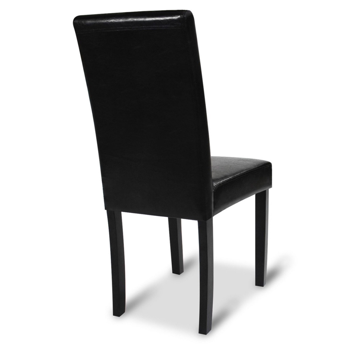 ID MARKET Lot de 4 chaises HANNAH noires pour salle à manger