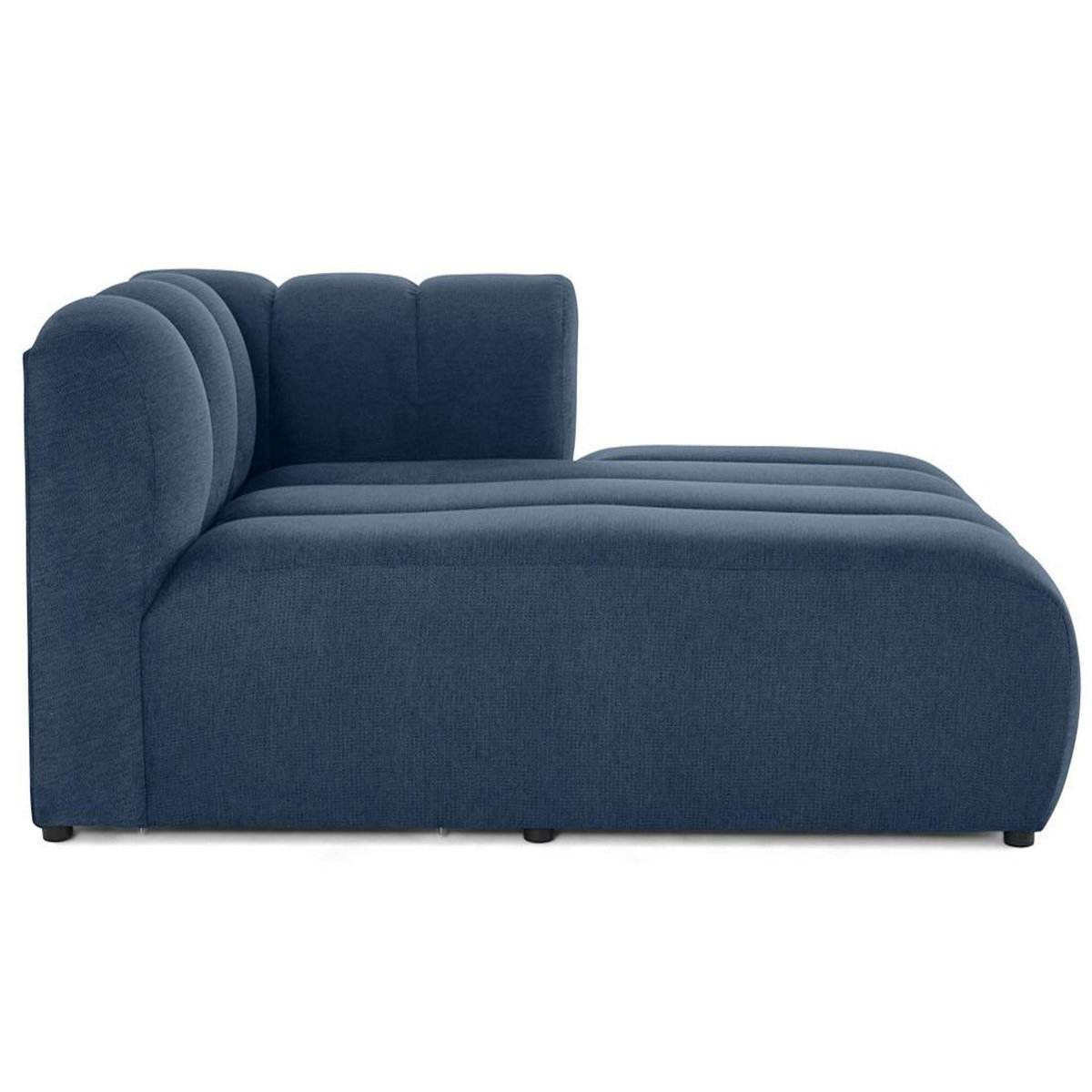 LISA DESIGN Debbie - module d'assise méridienne droit en tissu texturé