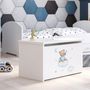 Voir la diapositive 3 : KOBI Coffre à jouets Daria avec motif ourson - Rangement pratique et élégant pour la chambre d'enfant