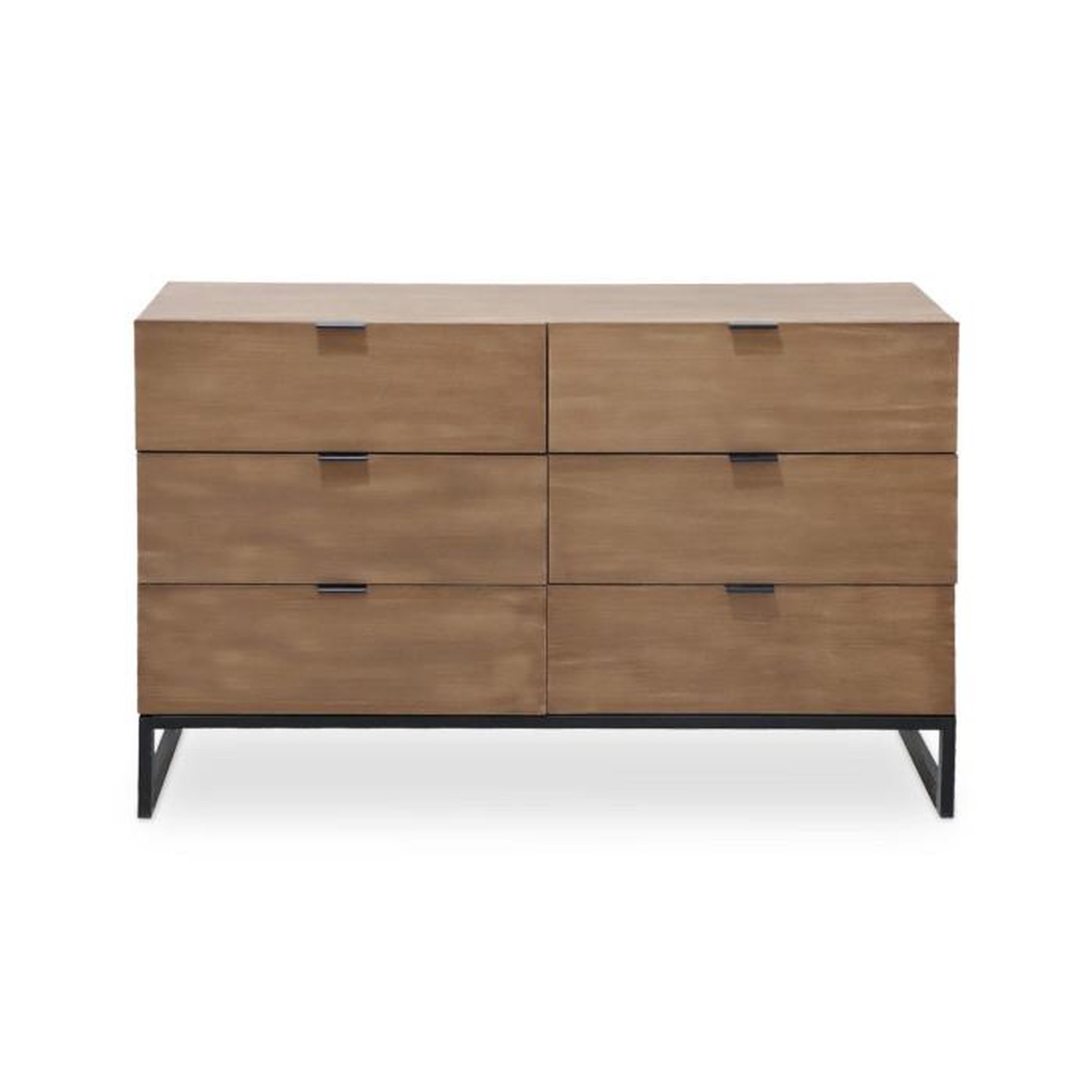 Voir la diapositive 3 : Paris Prix Commode 6 Tiroirs  Bolta  120cm Chêne Clair