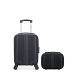 HERO HERO - LOT DE 2 - Valises cabine XXS et vanity LIPARI. Coloris disponibles : Noir, Bleu, Rose, Gris, Beige