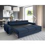 Voir la diapositive 2 : BEST MOBILIER Talisay - canapé droit 3 places - convertible - en velours