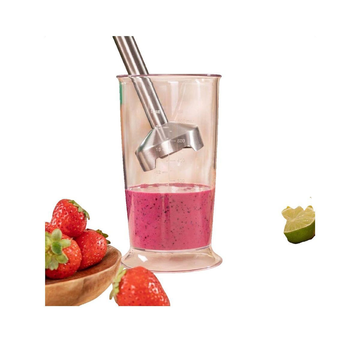 CECOTEC Mixeur plongeant Cecotec Power RetroYellow 1200MAX Cream&Crush Jaune