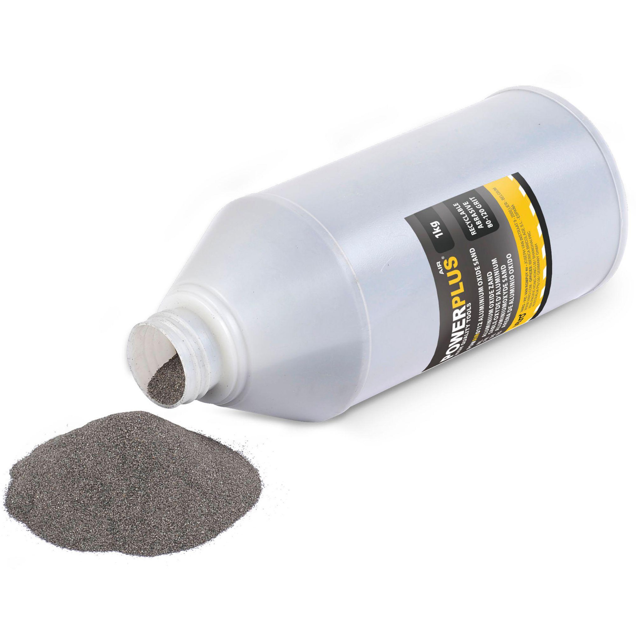 Voir la diapositive 2 : POWERPLUS Sable pour pistolet de sablage 1kg