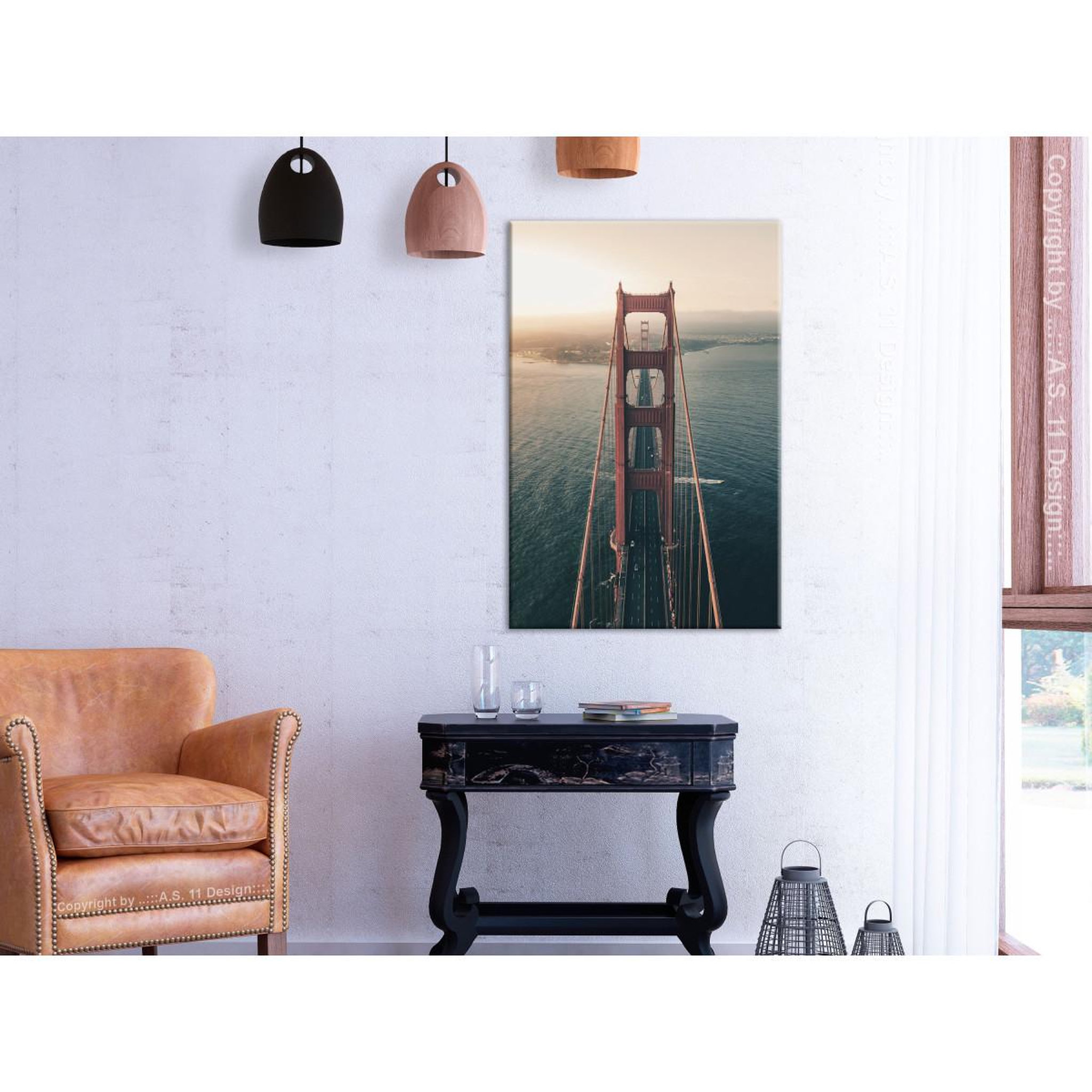 Voir la diapositive 2 : Paris Prix Tableau imprimé  golden gate bridge