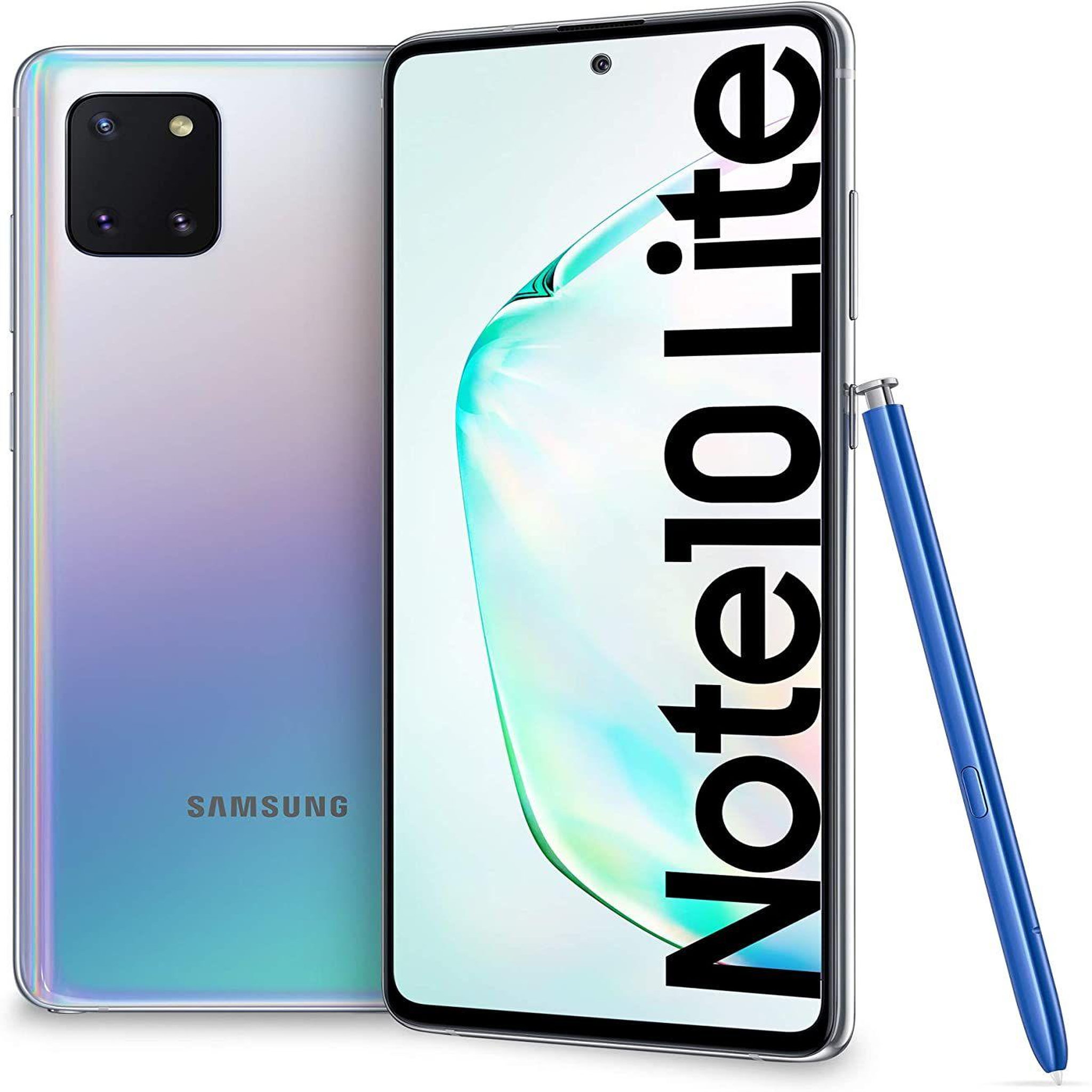 Voir la diapositive 1 : Samsung Galaxy Note 10 Lite (Dual Sim) Reconditionné 128 Go - Grade A - Argent Stellaire