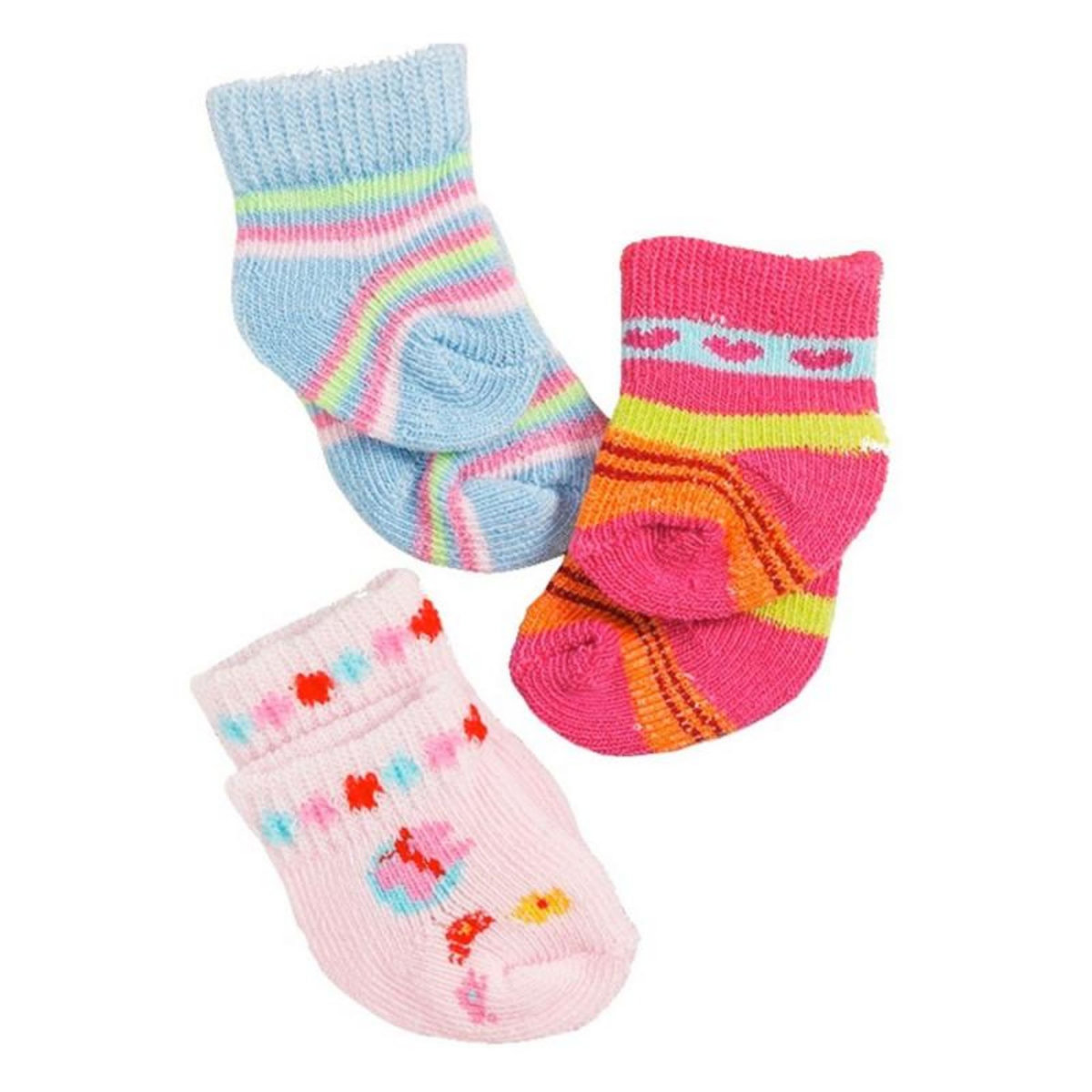HELESS HELESS Doll socks-3 pair of Colored, 28-35 cm pas cher - Auchan.fr