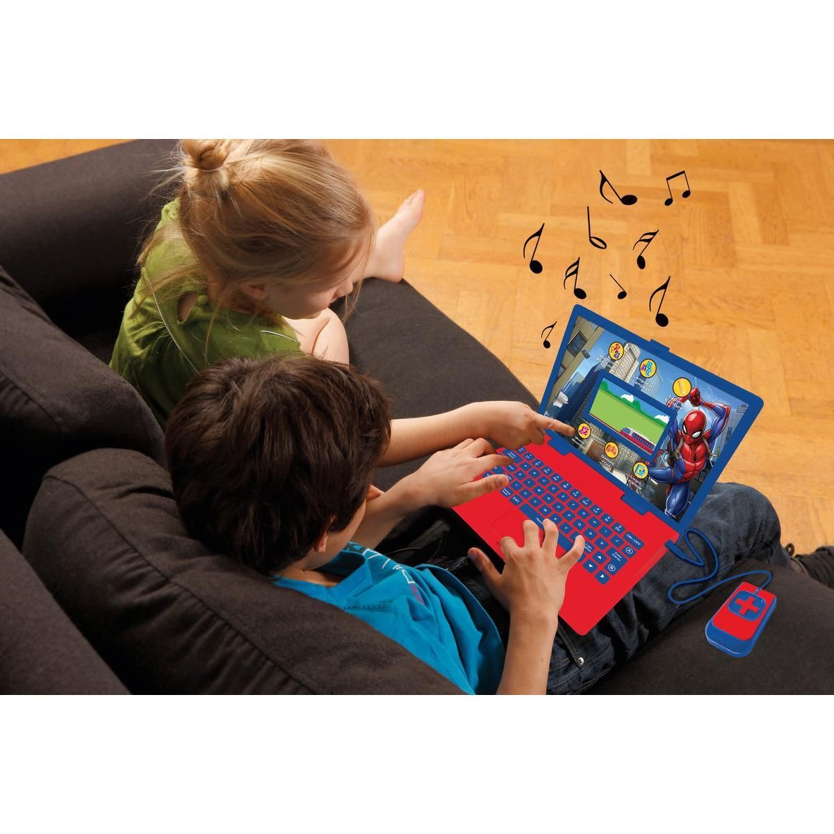 Lexibook Ordinateur éducatif couleur Spiderman bilingue français et anglais