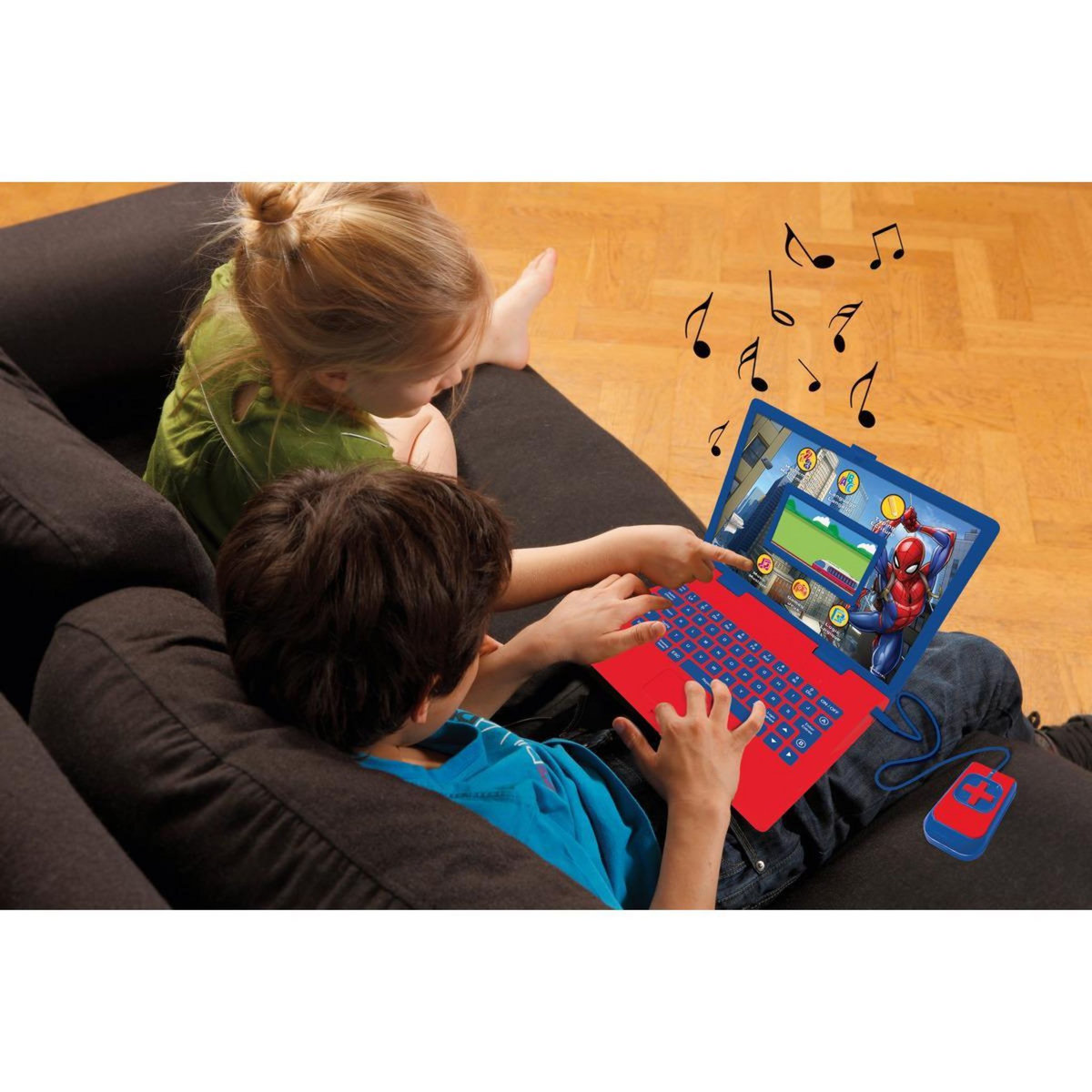 Lexibook Ordinateur éducatif couleur Spiderman bilingue français et anglais