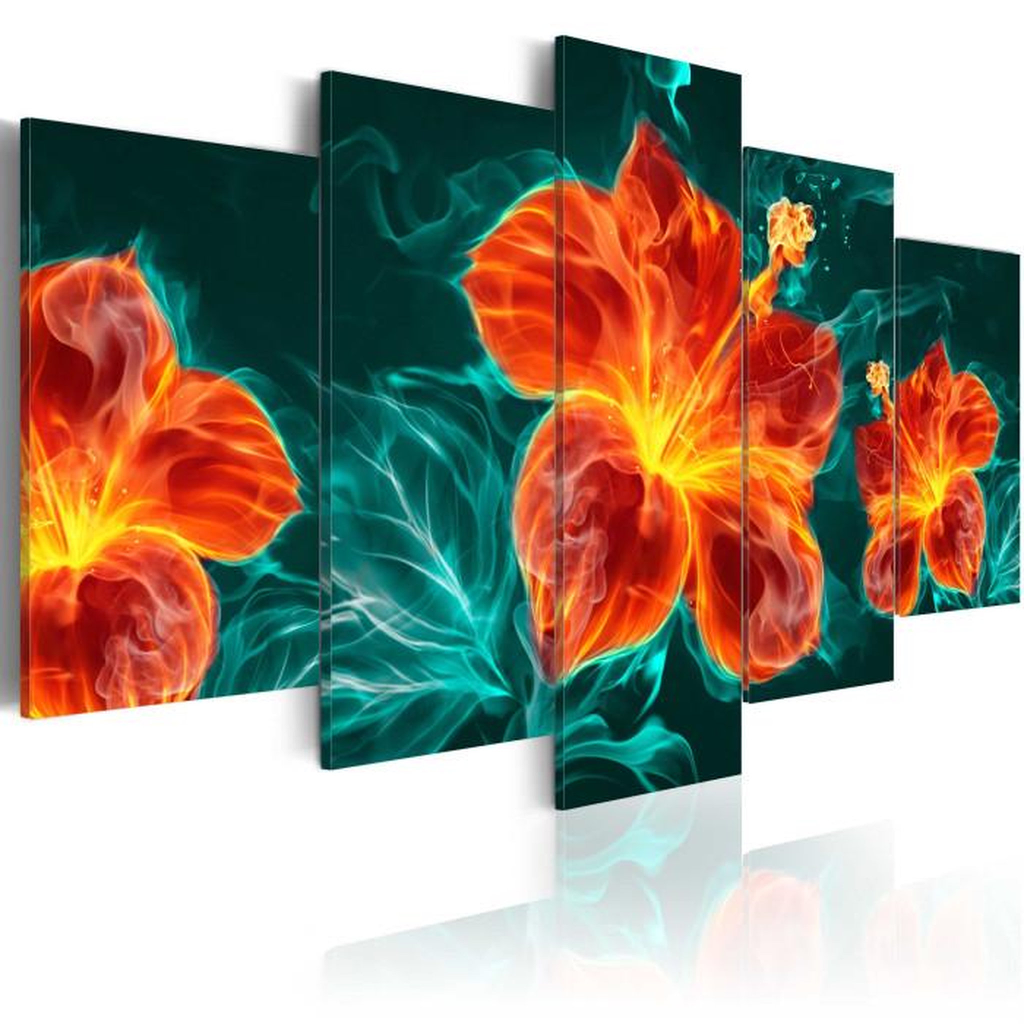 Paris Prix Tableau Imprimé  Flaming Lily. Coloris disponibles : Multicolore
