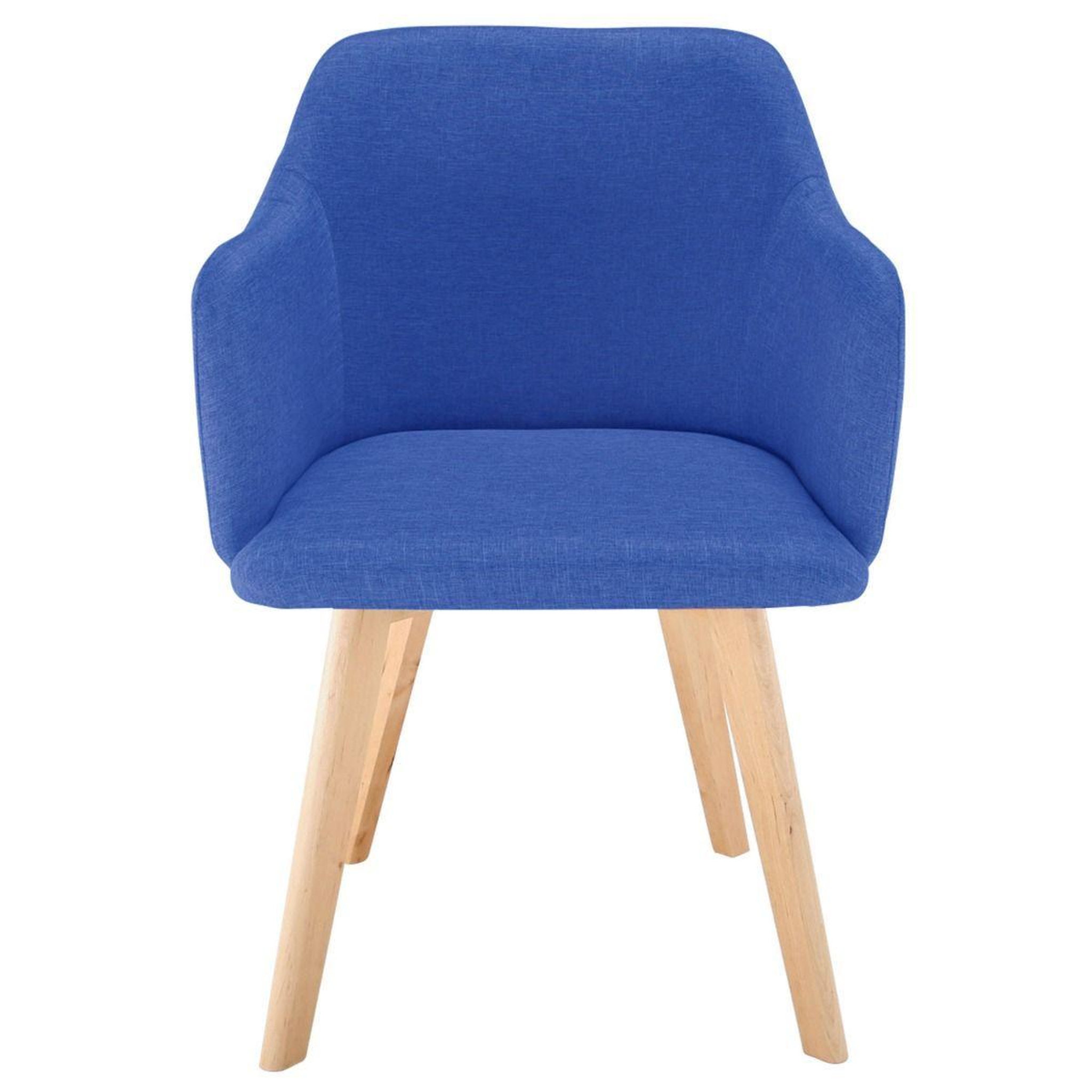 Voir la diapositive 2 : Paris Prix Chaise scandinave en tissu  sweet color  76cm bleu