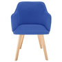 Voir la diapositive 2 : Paris Prix Chaise Scandinave en Tissu  Sweet Color  76cm Bleu
