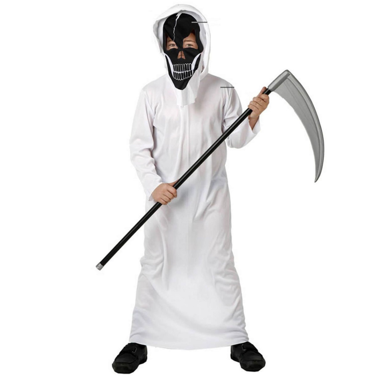 ATOSA Déguisement squelette blanc - Enfant - 10/12 ans (140 à 152 cm)