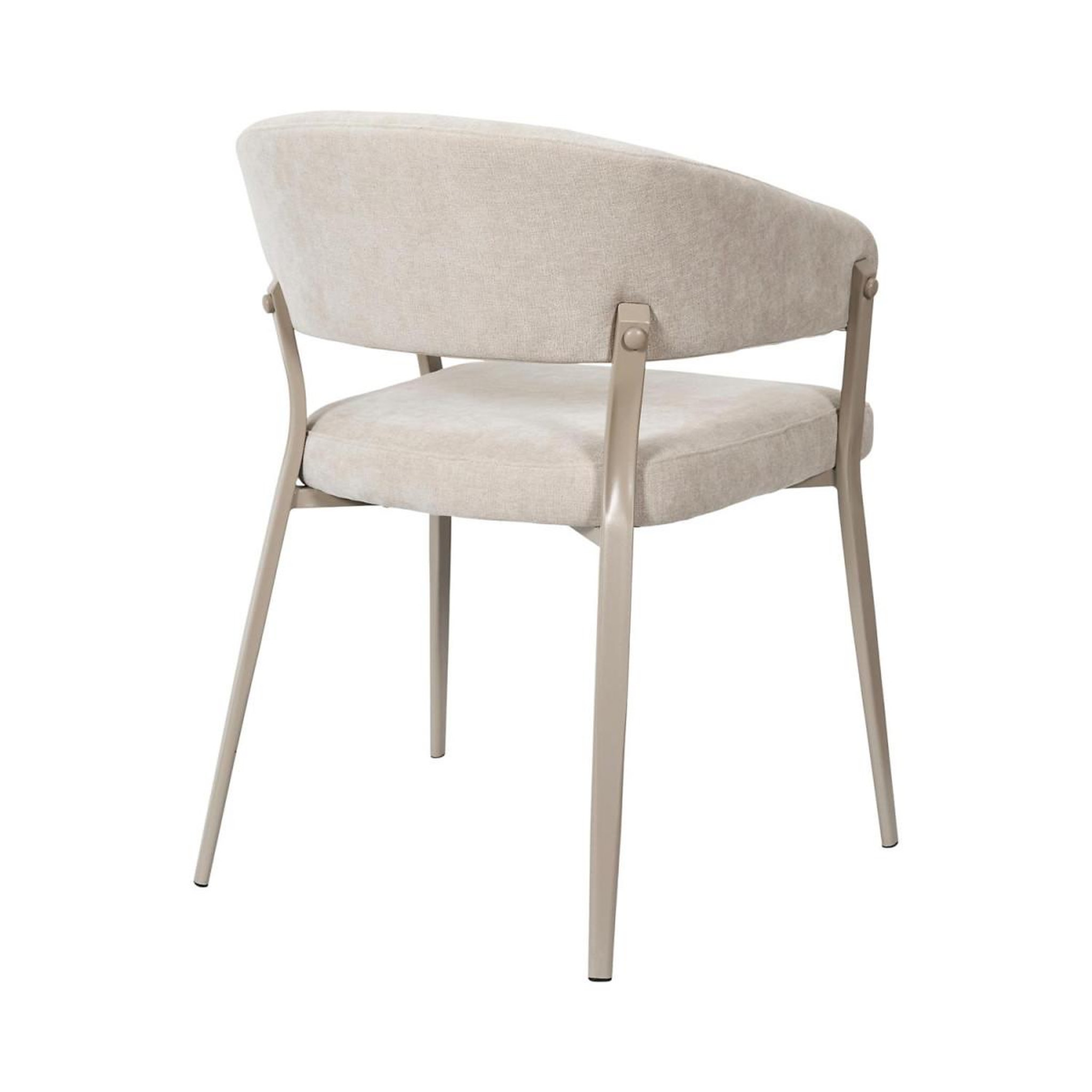 Voir la diapositive 5 : The Home Deco Factory Lot de 2 fauteuils de table  emilia  78cm beige