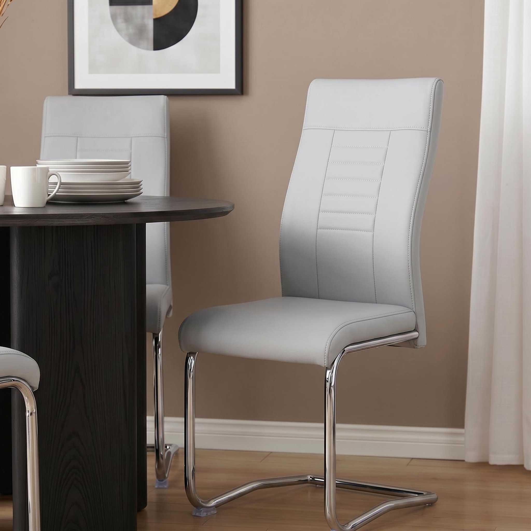 Voir la diapositive 3 : IDIMEX Lot de 4 chaises de salle à manger loano