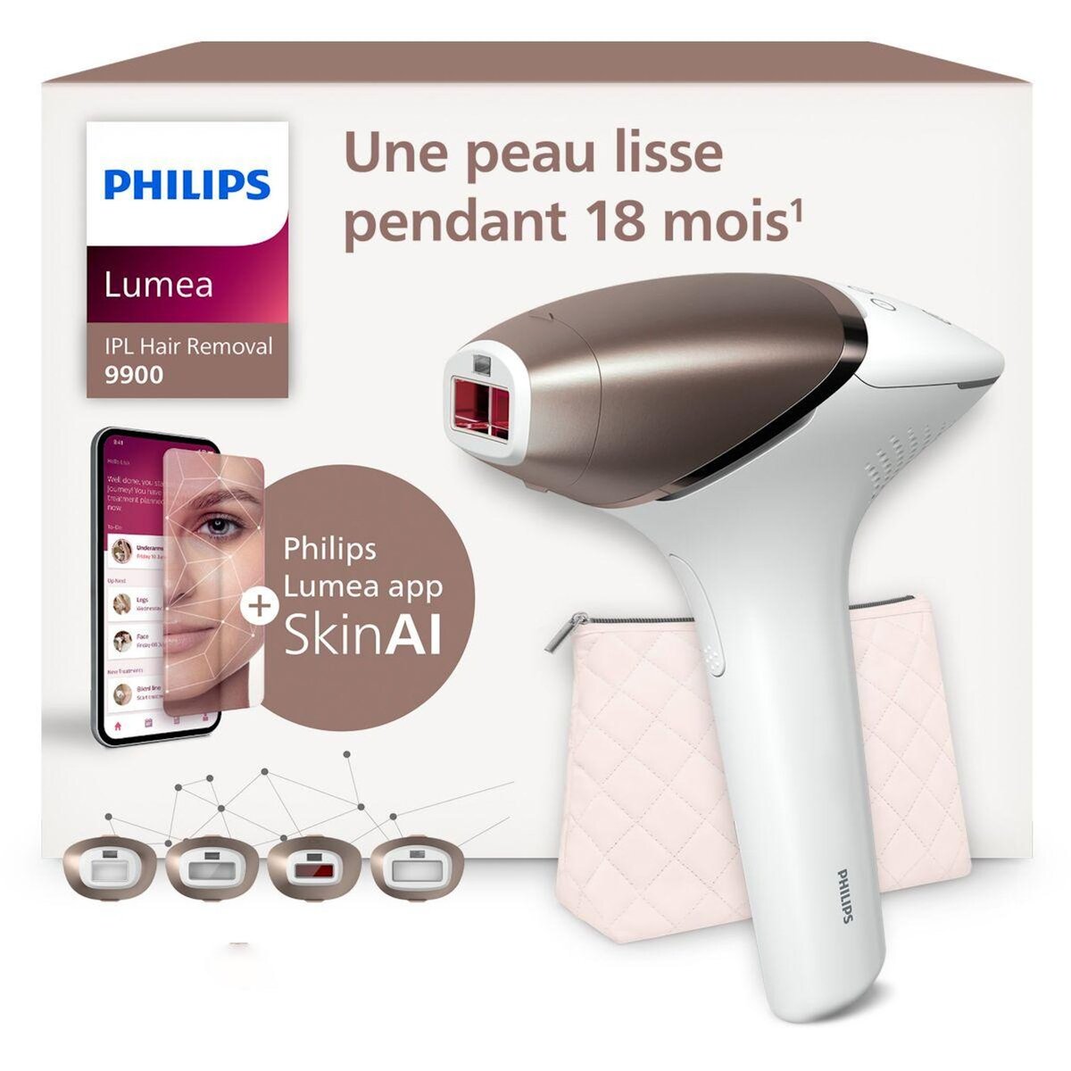 Philips Epilateur lumière pulsée Lumea série 9900 BRI951/01