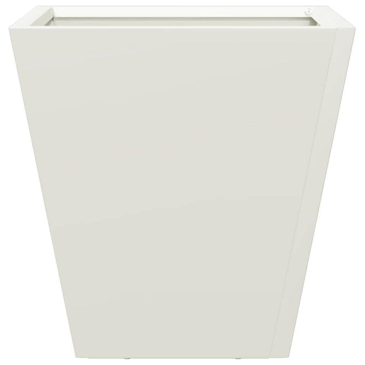 VIDAXL Jardiniere blanc 30x30x30 cm acier